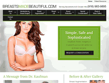 Tablet Screenshot of breastsmadebeautiful.com
